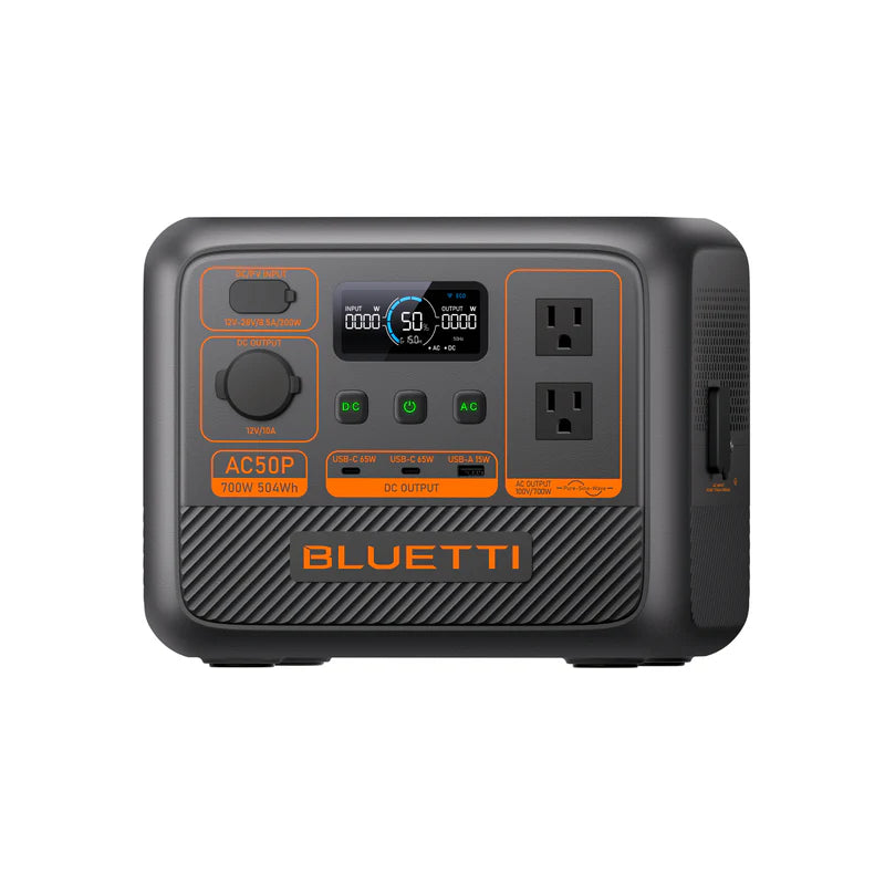 Bluetti power station on a white background
