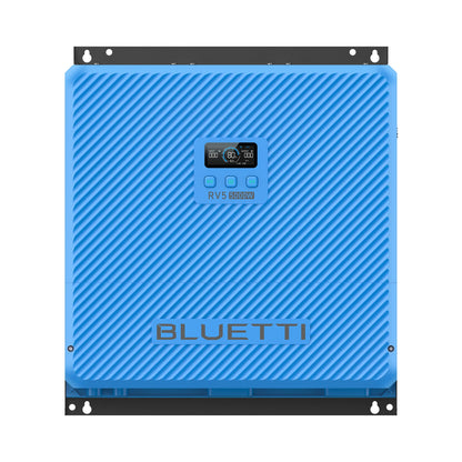 Blue power station with 'Bluetti' branding on a white background