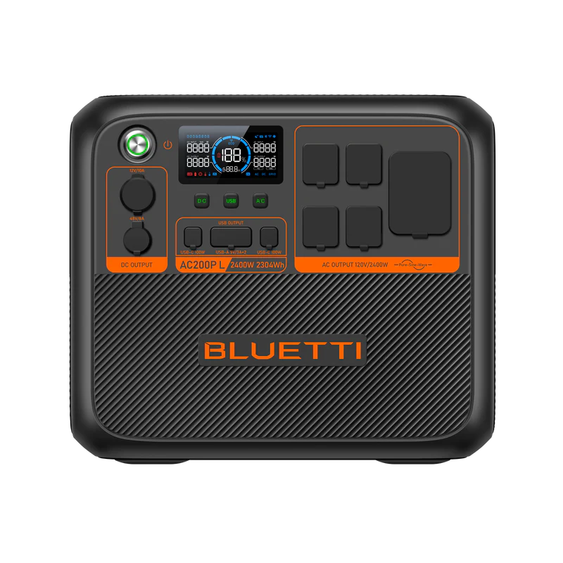 Bluetti power station on a white background