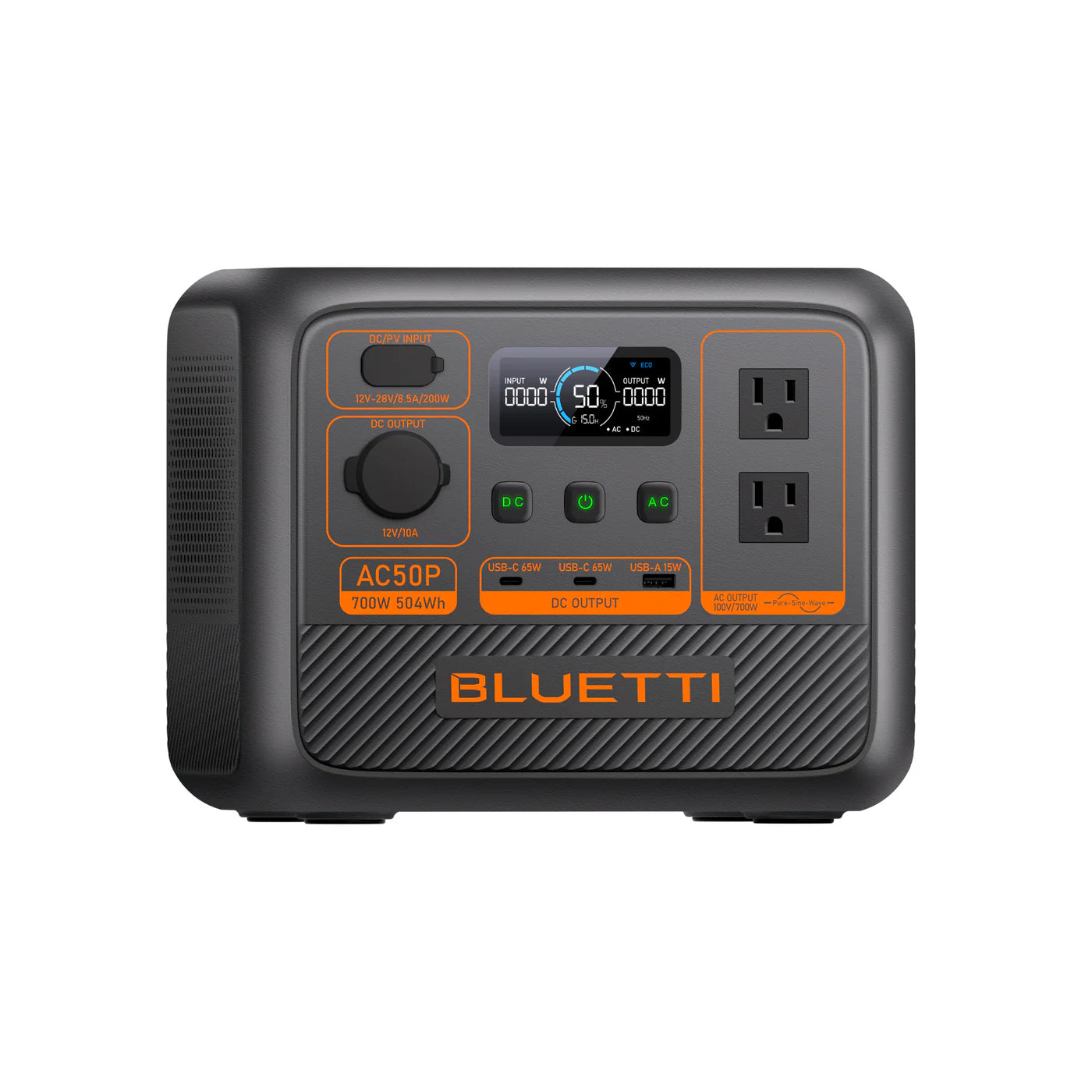 Bluetti power station on a white background