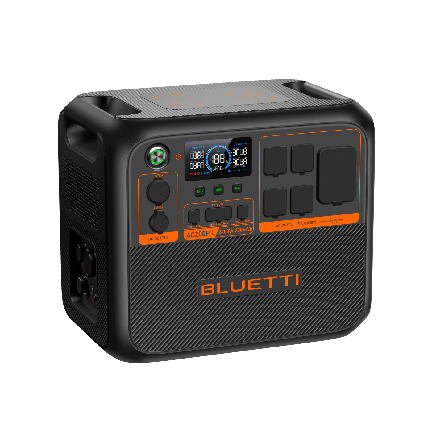 Bluetti power station on a white background