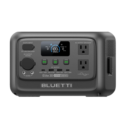 Bluetti power station on a white background