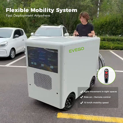 EVEGO PowerMover 200 – 200 kWh Mobile EV Charger with Dual‑Gun 120 kW DC Fast Charging