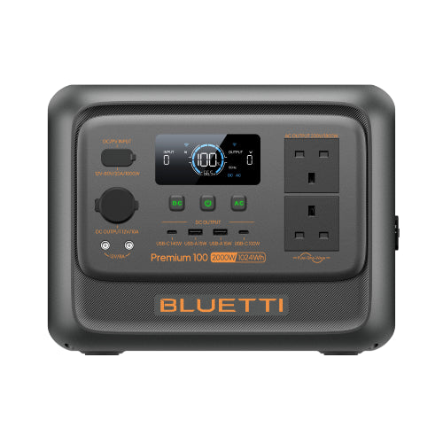 Bluetti power station on a white background